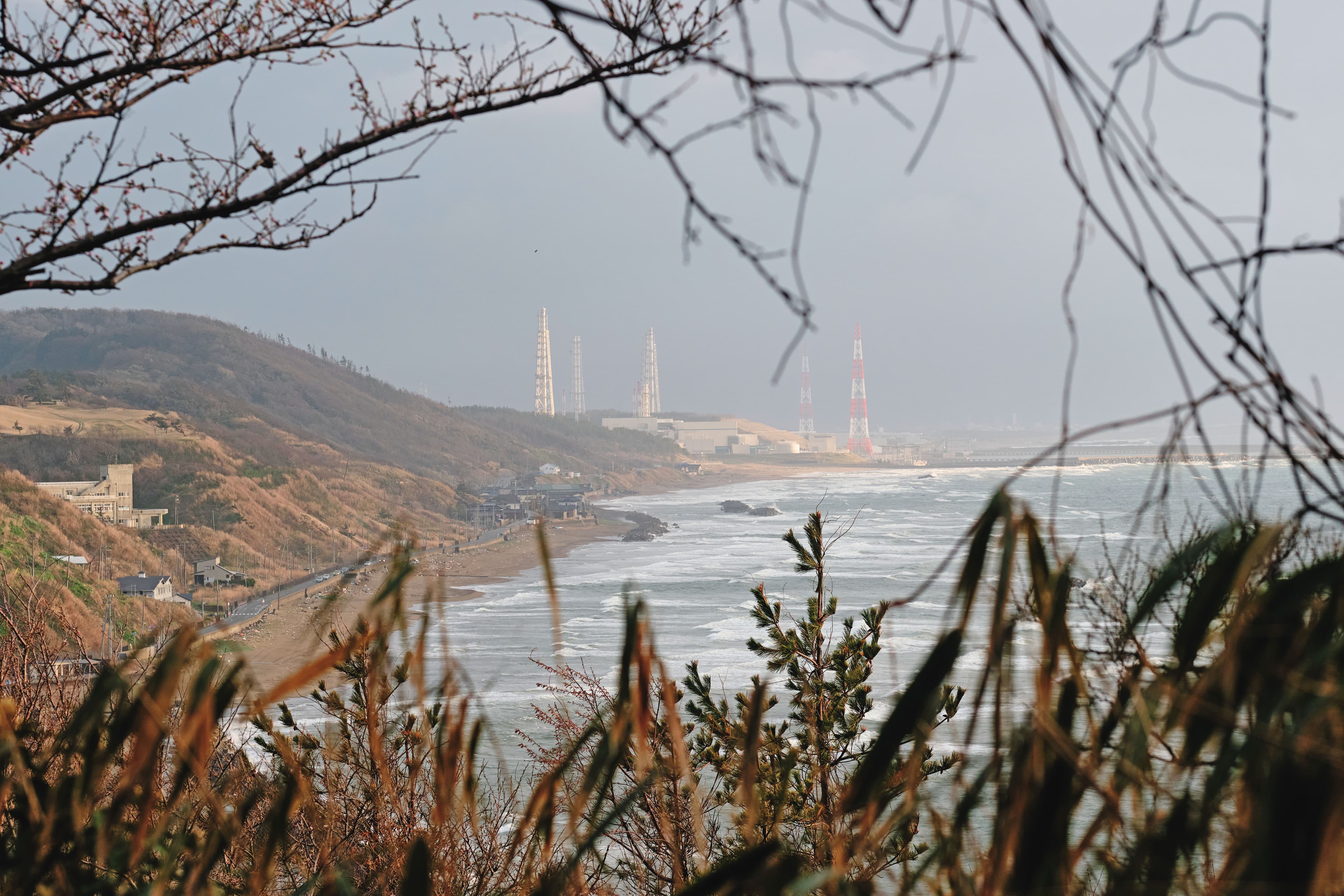 柏崎刈羽核電廠位於新潟縣南邊海岸，電廠裝置容量比台灣3座核電廠加起來還大。
