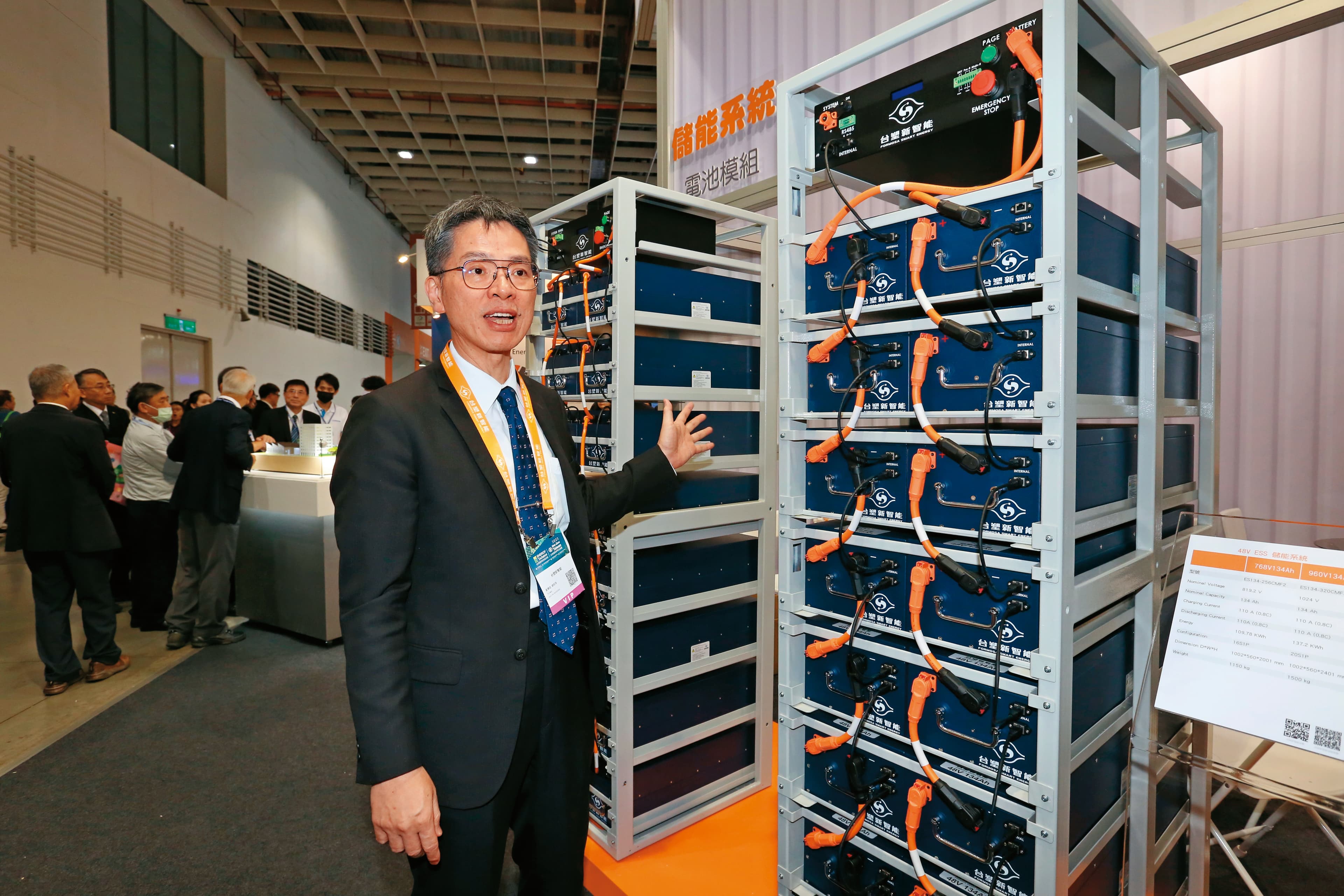 台塑新智能搶進工業、家用儲能，台塑新智能科技總經理劉慧啟預估商機千億元。