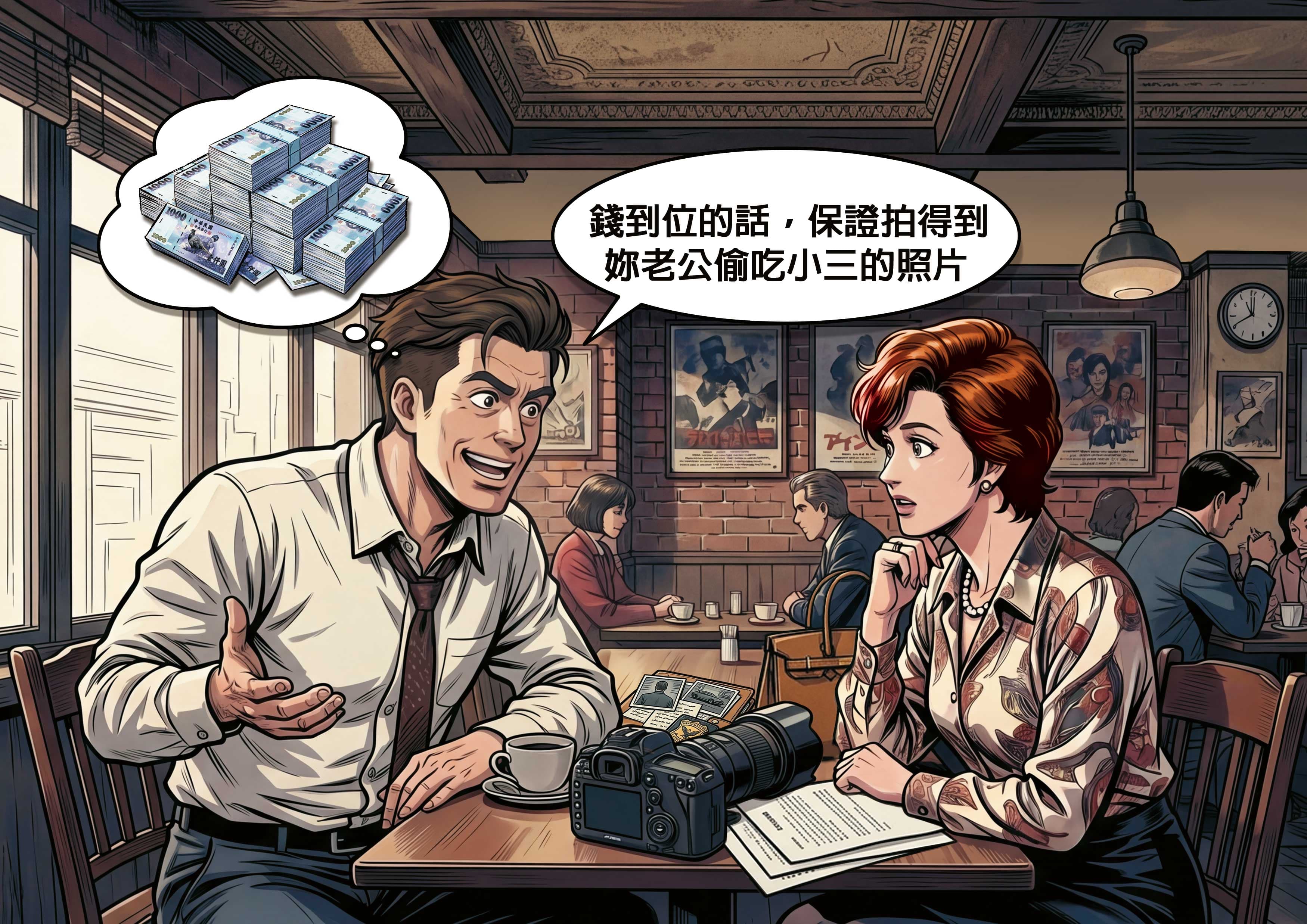 徵信社常用誇大話術誘騙委託人簽約。