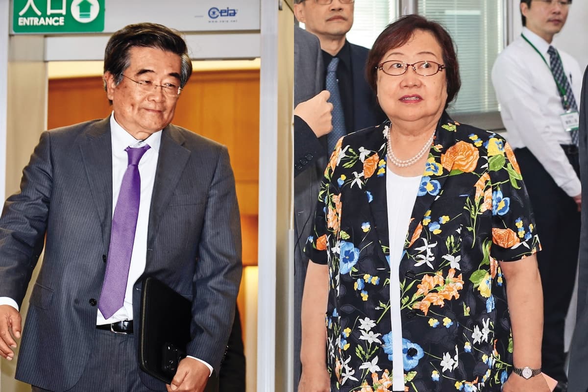 長榮集團老臣戴錦銓（左圖）、柯麗卿（右圖）皆為張榮發遺囑執行人，遭張榮發基金會訴請履行張榮發「死因贈與」。