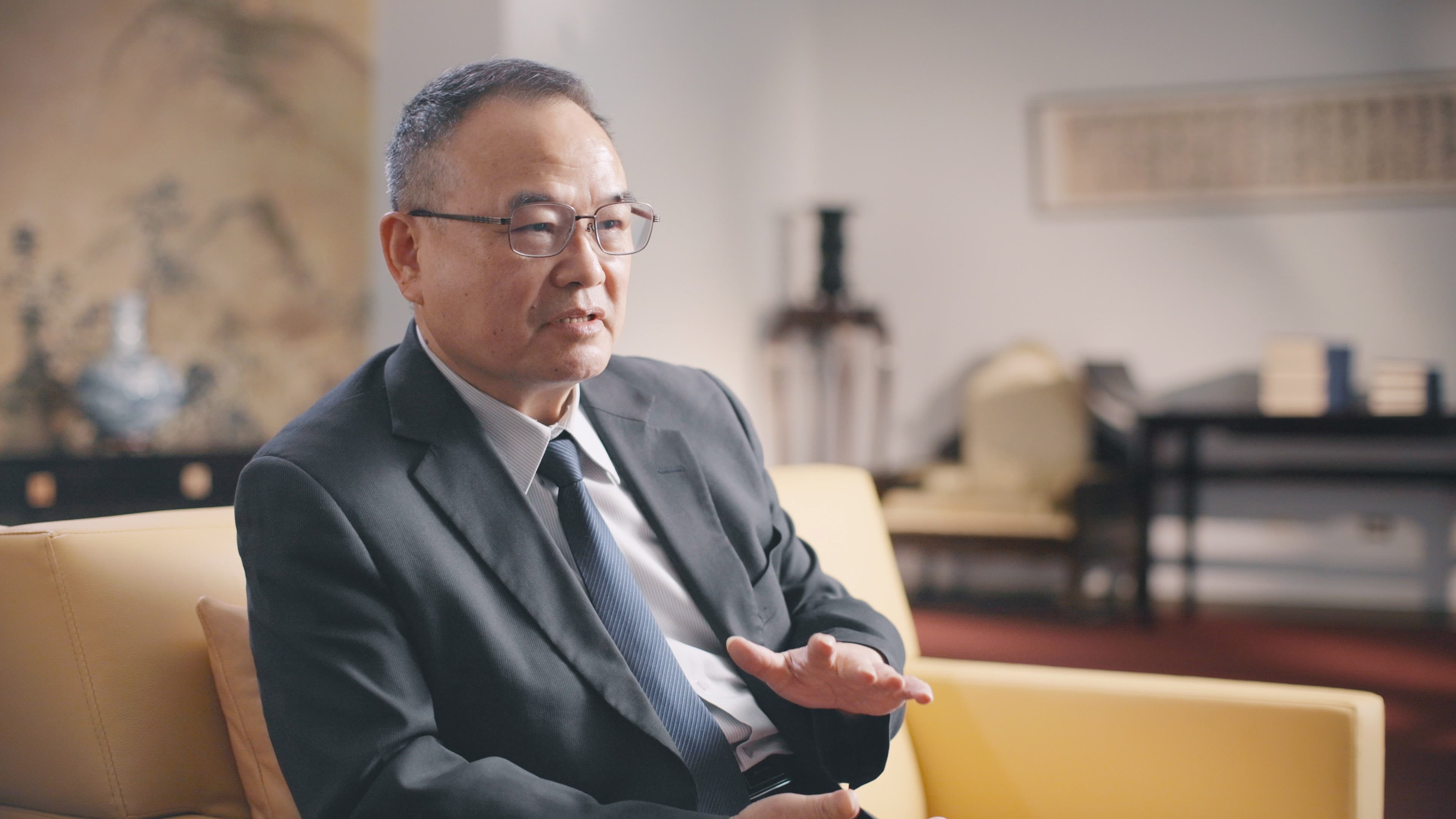故宮博物院院長蕭宗煌表示：「對故宮來說，百年是一個過程，並不是一個句點。」（公視提供）