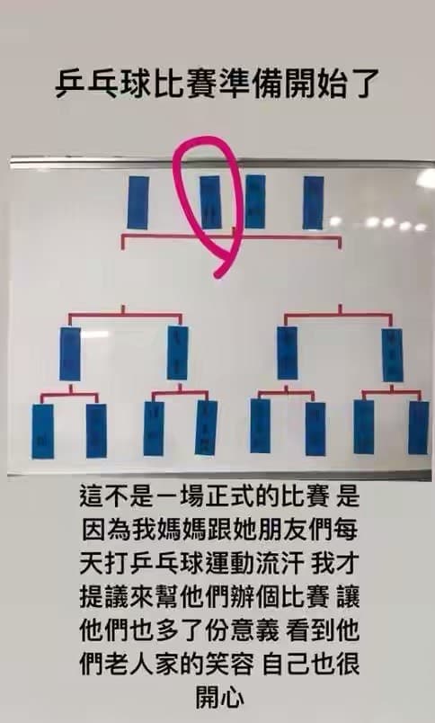 閒來無事的小豬,為了媽媽與鄰居們舉辦兵乓球比賽。(翻攝自小豬IG)