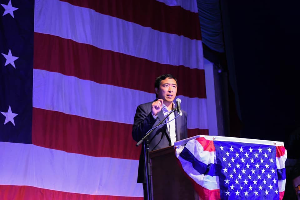 據報,楊安澤已填表提交資料,將參選2021年紐約市長。(翻攝自楊安澤臉書)