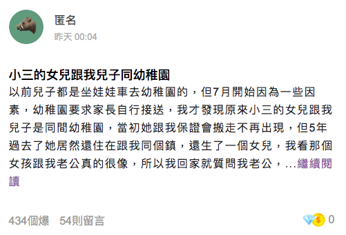 女網友貼文引起討論,網友紛紛建議她「告下去」。(翻攝自匿名公社)